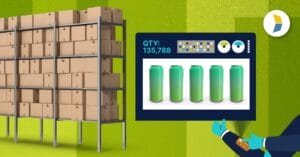 image of an inventory management screen in a warehouse