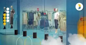 security entrances into a retail clothing store, representing the need to address and prevent organized retail crime